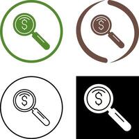 magnifier Icon Design vector