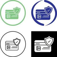 Card Protection Icon Design vector