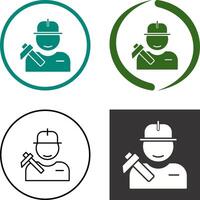 Worker Icon Design vector