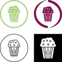 Pop corn Icon Design vector