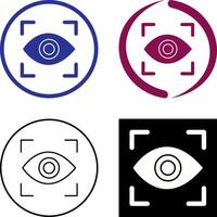 Eye Scan Icon Design vector