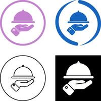 Waiter Icon Design vector