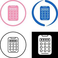 Pin Code Icon Design vector