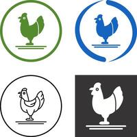 aves de corral icono diseño vector