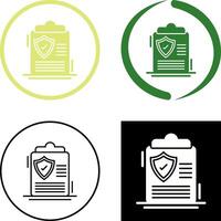 Protection Policy Icon Design vector
