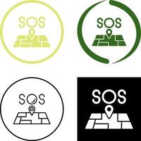 Sos Icon Design vector