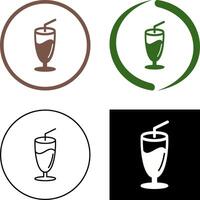 Milkshake Icon Design vector