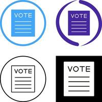 Vote Icon Design vector