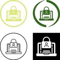 Authentication Icon Design vector