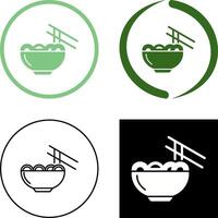 Chinese food Icon Design vector