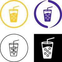 Cold Drink Icon Design vector