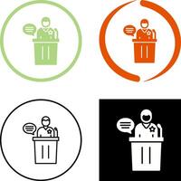 Debate Icon Design vector