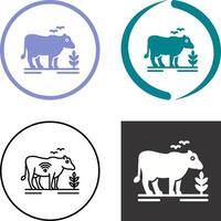 Cattle Icon Design vector