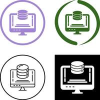 Data Storage Icon Design vector