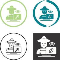 Farmer Icon Design vector