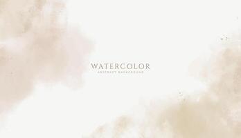 Abstract horizontal watercolor background. Neutral light colored empty space background illustration vector