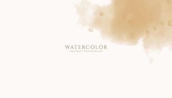 Abstract horizontal watercolor background. Neutral light colored empty space background illustration vector