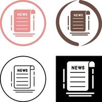 diseño de icono de noticias vector