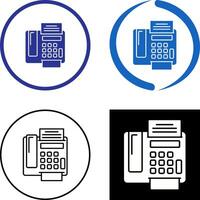 fax Machine Icon Design vector