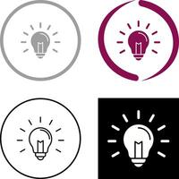 Light Bulb Icon Design vector