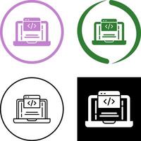 diseño de icono de codificación vector