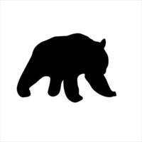 descripción de el negro oso vector