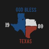 Dios bendecir Texas Perfecto para imprimir, vestir, etc vector