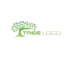 Tree silhouette icon logo design concept template. vector