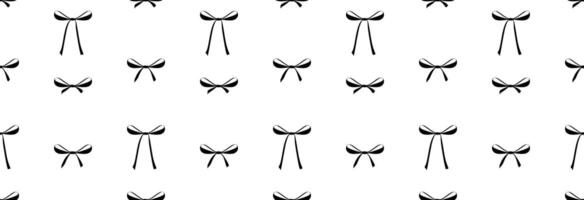 Bows on a white background. vector