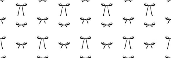 Bows on a white background. vector