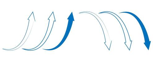 Growing chart business economic arrow bar. Concept of sales arrow moving up chart. vector