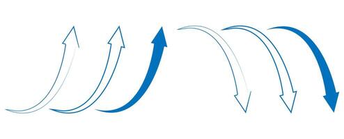 Growing chart business economic arrow bar. Concept of sales arrow moving up chart. vector