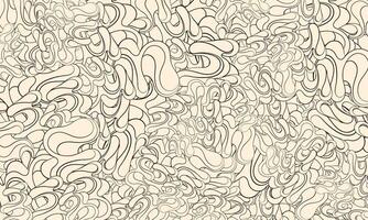 Abstract background with hand drawn doodle waves. illustration. vector