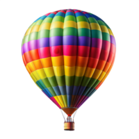 coloré chaud air ballon planant haute avec clair ciels png