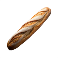 nyligen bakad franska baguette på transparent bakgrund png