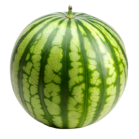 Perfect whole watermelon isolated on a transparent background png