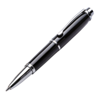 Black pen on transparent background png