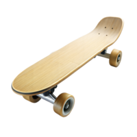 Skateboard with wheels on transparent background png