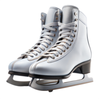 Pair of new figure skates with clean, fresh design png