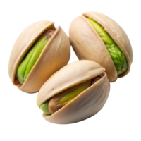 Close-up of fresh pistachios with shells on a clean background png