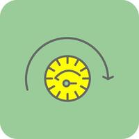 Performnce Glyph Gradient Corner Icon vector