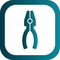 Pliers Glyph Gradient Corner Icon vector