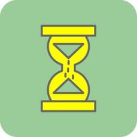 Hourglass Filled Yellow Icon vector