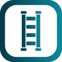 Step Ladder Glyph Gradient Corner Icon vector