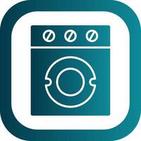 Washer Glyph Gradient Corner Icon vector