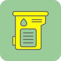 Cartridge Glyph Gradient Corner Icon vector