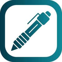 Pen Glyph Gradient Corner Icon vector