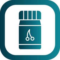 Jam Glyph Gradient Corner Icon vector