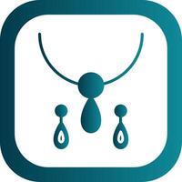 Jewelry Glyph Gradient Corner Icon vector