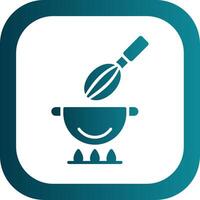 Cooking Glyph Gradient Corner Icon vector